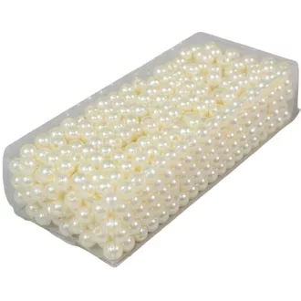 Gyöngy 6mm krém 85gr