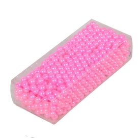 Gyöngy 6mm világosrózsaszín 85gr