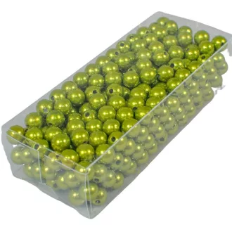 Gyöngy 8mm mohazöld 85gr