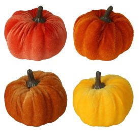 Bársony bevonatú tök 6,5cm 4db-os