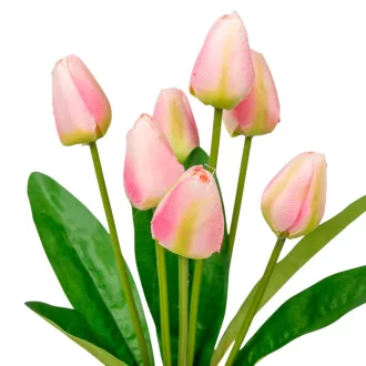 Tulipán csokor 7v. mix M43cm 24db/# 