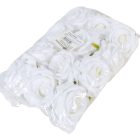 Nyílt rózsafej D7cm fehér 12db/csom