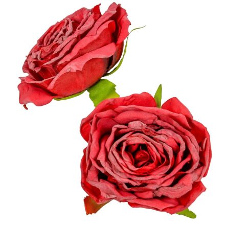 Rózsa virágfej D8cm bordó 12db/csom