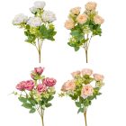 Rózsa csokor 7v. mix M37cm 36db/#