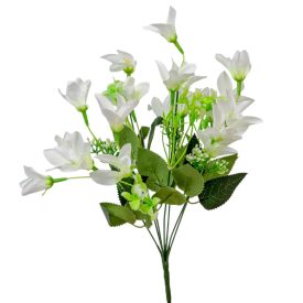 Csillagvirág csokor 21v. krém M40cm 50db/#