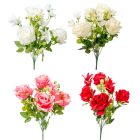 Rózsa csokor 7v. mix M42cm 24db/#