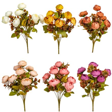 Ranunculus csokor 9v. mix M38cm 24db/#