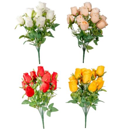 Rózsa csokor 12v. mix M44cm 24db/#