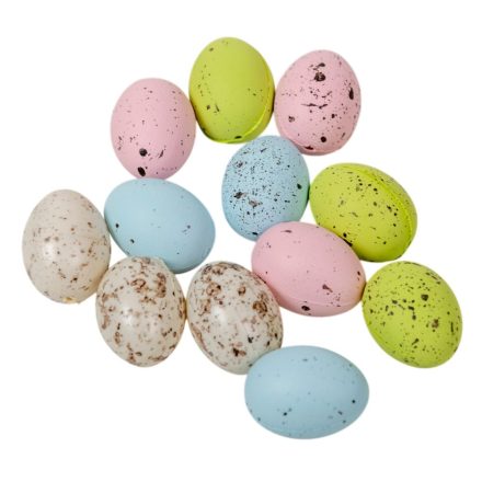 Húsvéti fürj tojás színes 3cm 12db-os