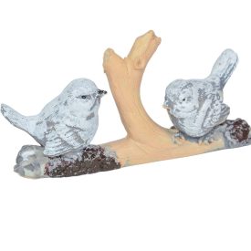 Madarak ágon ülve poly M5,5x11cm