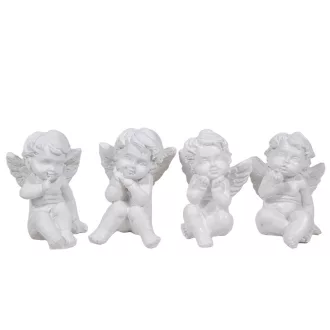 Angyal ülő poly fehér M5cm 4db-os