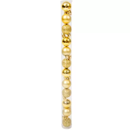 Müanyag gömb arany 3cm 12db-os
