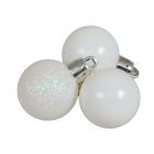 Müanyag gömb fehér 3cm 12db-os