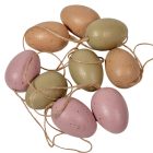 Húsvéti tojás arany mintás 6cm 9db-os