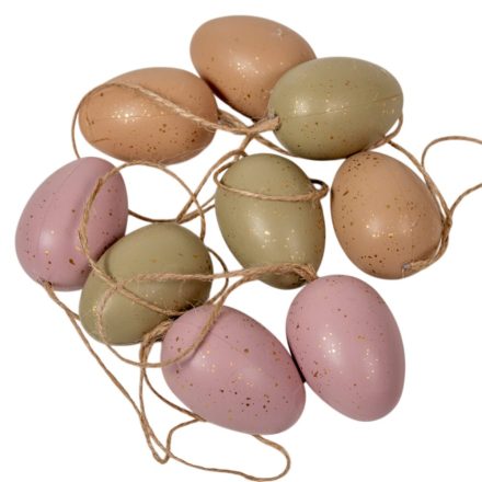 Húsvéti tojás arany mintás 6cm 9db-os