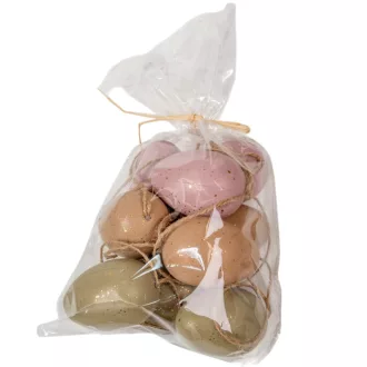 Húsvéti tojás arany mintás 6cm 9db-os