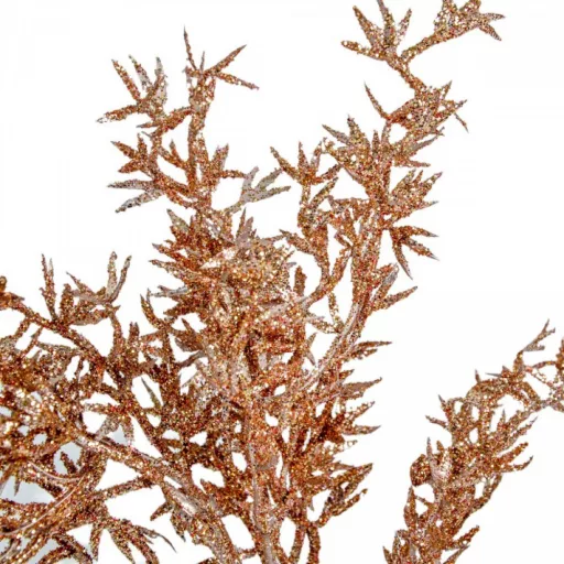 Glitteres ág rosegold 38cm