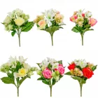 Liliom, rózsa csokor 6v. mix M34cm 24db/#