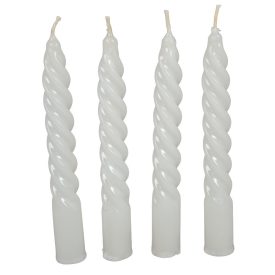Mártott kis csavart gyertya fehér 150mm (db ár) 30db/csom