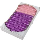 Mártott kis csavart gyertya lila-rózsa 150mm (db ár) 30db/csom