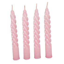   Mártott kis csavart gyertya rózsaszín 150mm (db ár) 30db/csom