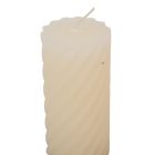 Kontúrozott csavart henger gyertya 55x100mm ivory 4db/csom (db ár)