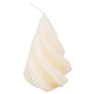   Kontúrozott csavart kúp gyertya 88x115mm ivory 4db/csom (db ár)