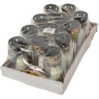 Kis henger üvegmécses arany 30gr 16,5cm 12db/#