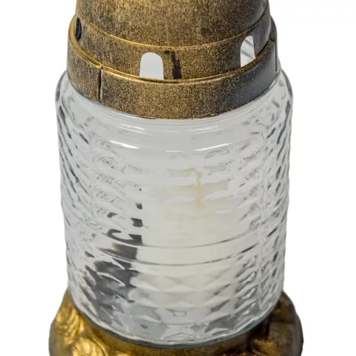 Kis henger üvegmécses arany 30gr 16,5cm 12db/#