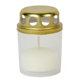 Műanyag fedeles mécses 35gr 7,5cm 40db/#