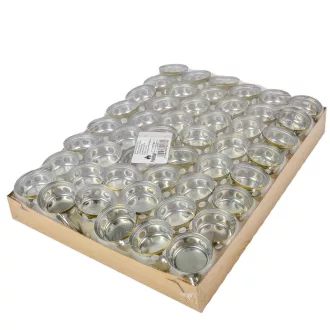 Műanyag fedeles mécses 25gr 7,5cm 40db/#