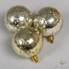 Antik műanyag gömb 6cm 6db-os 