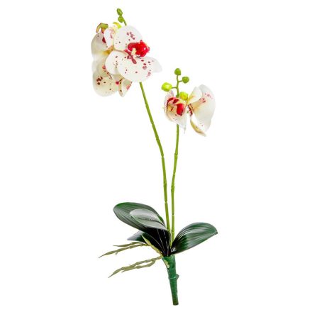 Orchidea ág levéllel gumi M48cm 48db/#