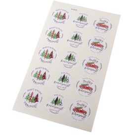 Matrica - Karácsonyi csomag matricák 15db/lap