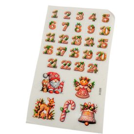   Matrica mézi adventi készülődés átlátszó 2,5-5cm 29db/lap