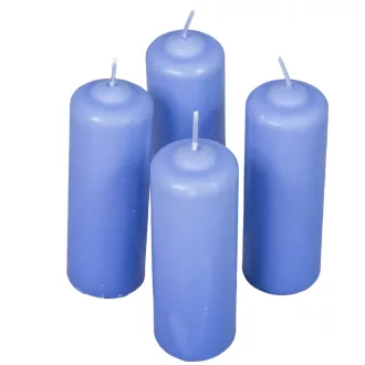   Mártott henger gyertya 40x120 mm milka lila 4db/csom (db ár)