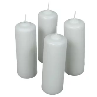   Mártott henger gyertya 40x120 mm világosszürke 4db/csom (db ár)