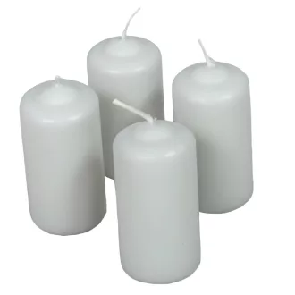   Mártott henger gyertya 40x80 mm világosszürke 4db/csom (db ár)