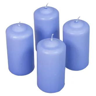   Mártott henger gyertya 50x100 mm milka lila 4db/csom (db ár)