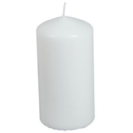 Mártott henger gyertya 70x140mm fehér