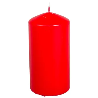Mártott henger gyertya 70x140mm piros