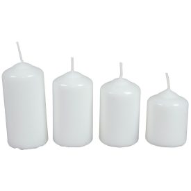 Mártott 40mm-es lépcsős gyertya fehér (csom ár)