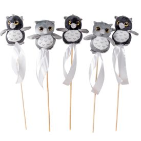 Pálcás plüss bagoly 5db/csom (db ár)