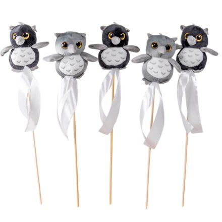 Pálcás plüss bagoly 5db/csom (db ár)