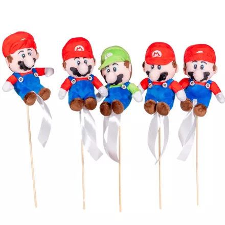 Pálcás plüss Mario 5db/csom (db ár)