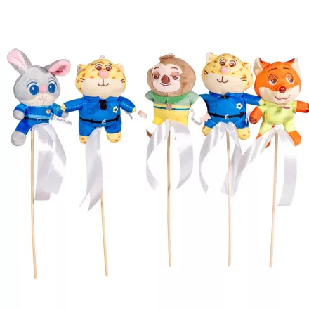 Pálcás plüss Zootropolis 5db/csom (db ár)
