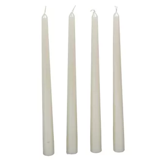 Metál sziluett gyertya 310 mm ivory 4db/csom (db ár)