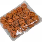 Vesszőlabda 3cm terrakotta 20db-os