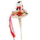 Ballagói csokor szizál tölcséres ballagó maci figurával 42cm