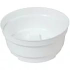 Műanyag tál Y aljú fehér D15cm M6,5cm